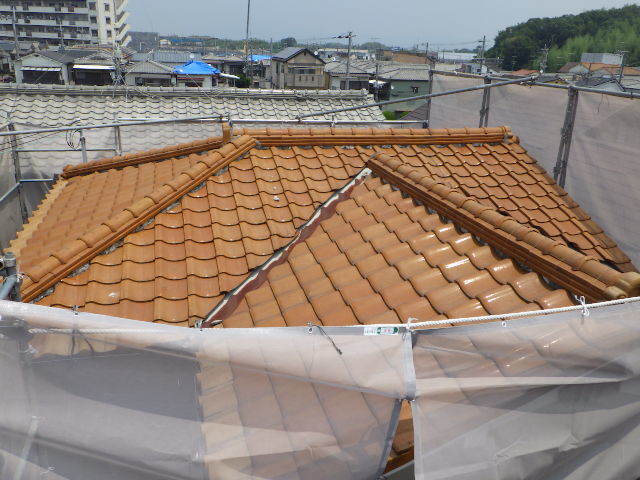 屋根葺き替え　施工前