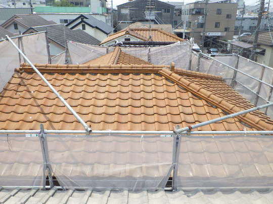 屋根葺き替え　施工前