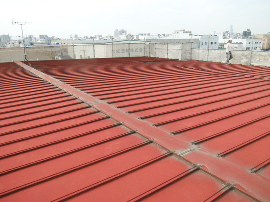 屋根遮熱塗装　施工前