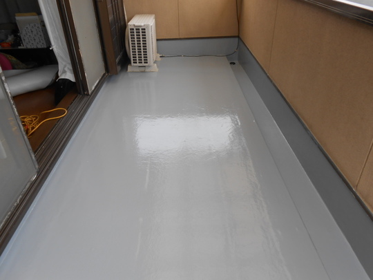 ベランダ防水　施工後
